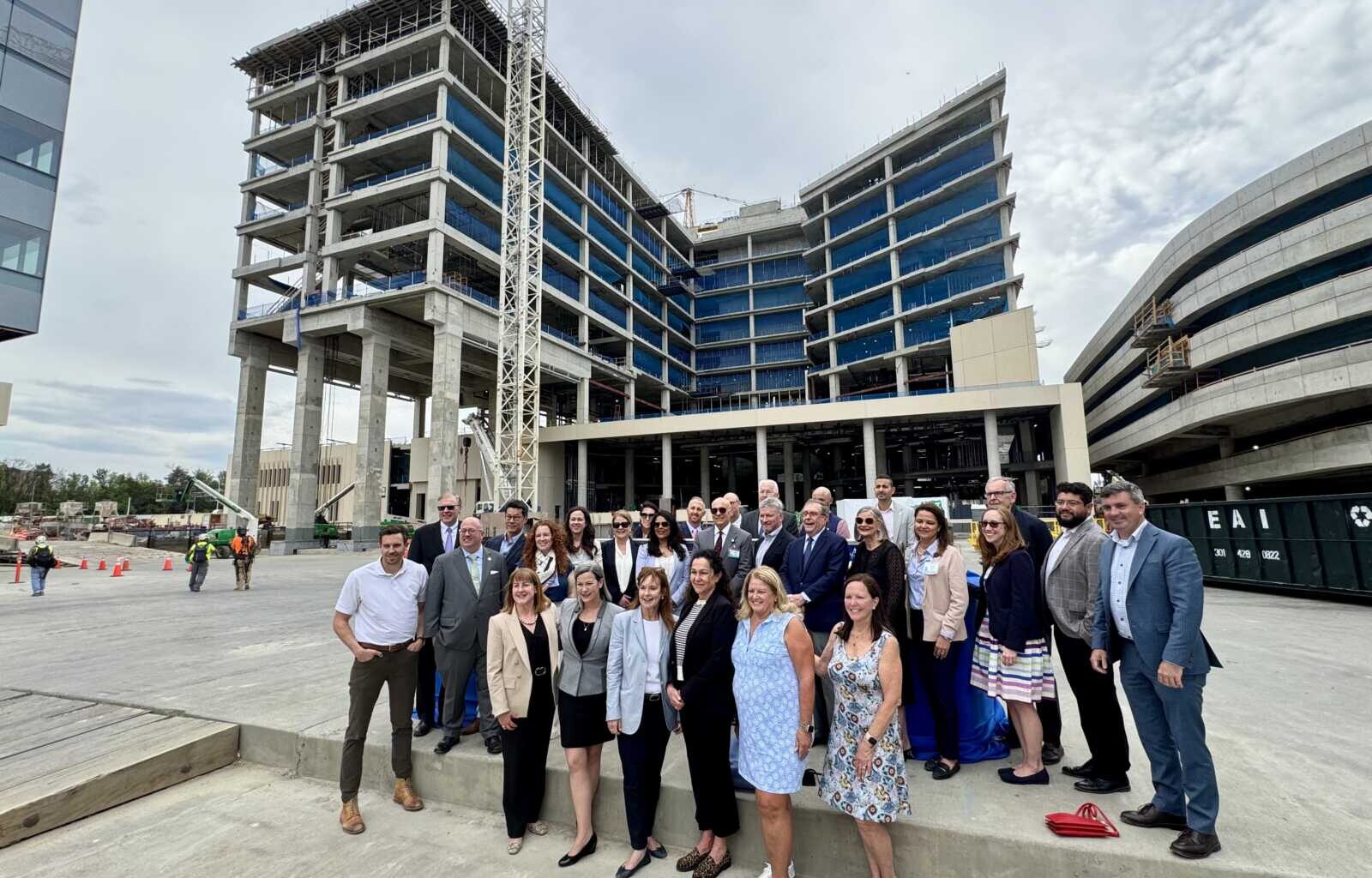 Inova Alexandria Hospital at Landmark marks topping-out milestone
