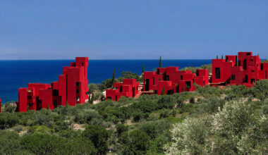 inside bofill taller de arquitectura's color-coded labyrinths