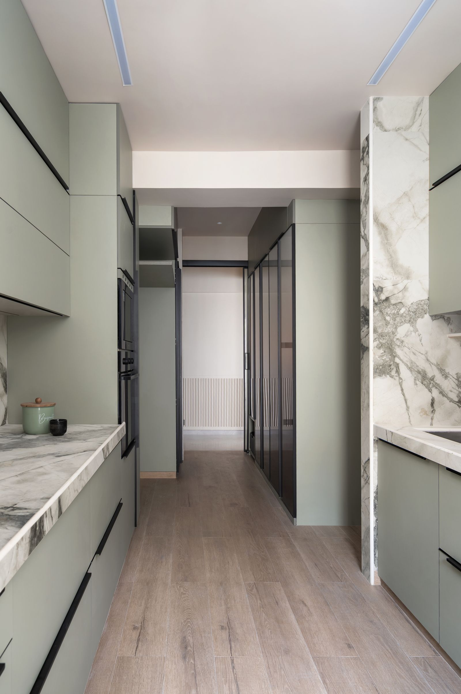 Image may contain Indoors Interior Design Floor Cup Appliance Device Electrical Device and Refrigerator