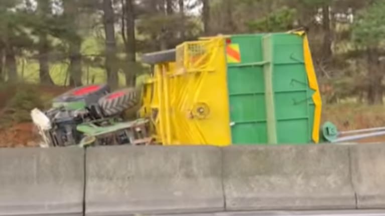 Police said the single-vehicle crash was reported at around 2.30pm on Friday.