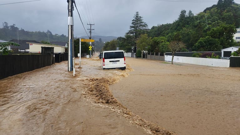 Flooding in Stokes Valley.