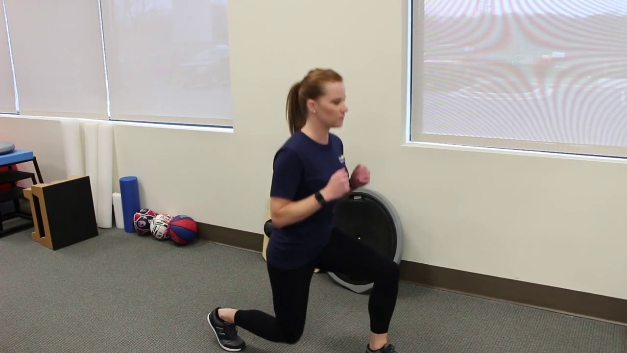 Forward Lunges Exercise Demonstration - YouTube