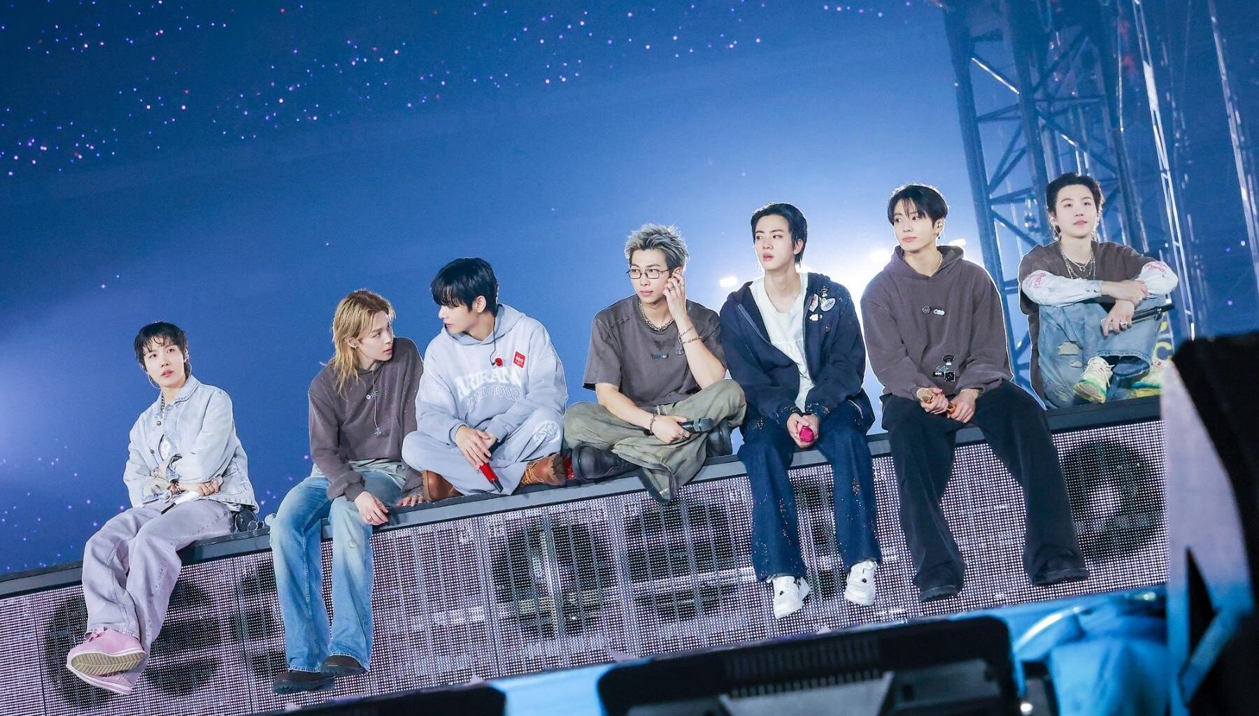 K-pop boy band BTS performs during the Tokyo leg of the group