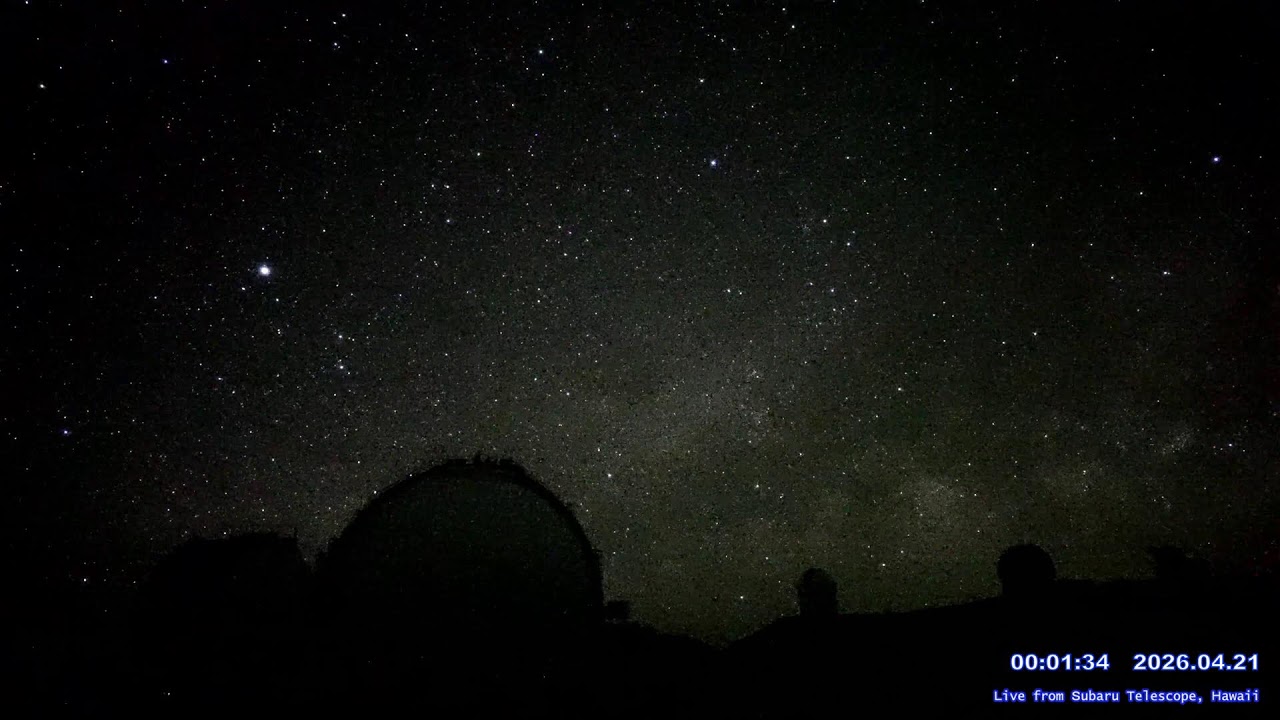 Meteor shower & MaunaKea East view LIVE from Subaru telescope NAOJ, Hawaii - YouTube