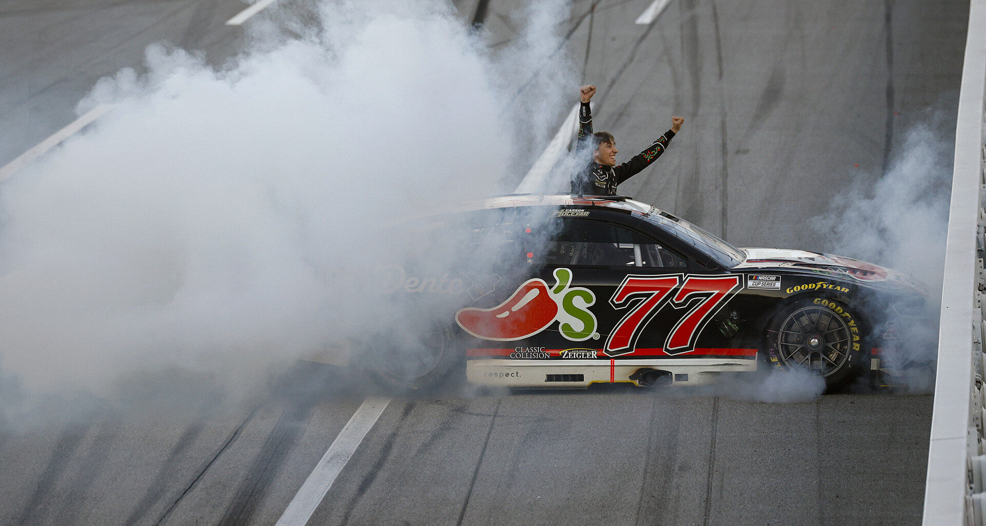 NASCAR’s newest winner Carson Hocevar wows with epic Talladega celebration