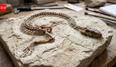A 100-million-year-old snake with legs reveals new clues about evolution |
