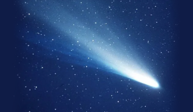 Earth will soon pass through the debris left behind by Halley’s Comet (shown), producing the Eta Aquarid meteor shower.