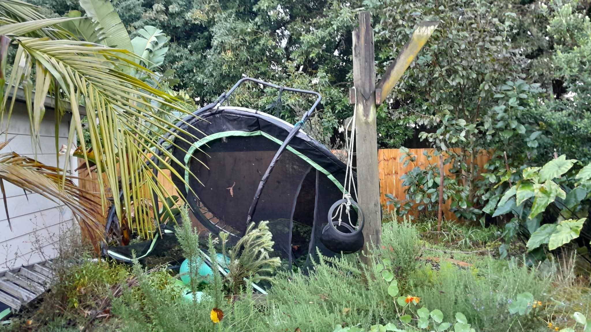 Tornado damage in Welcome Bay Rd, Tauranga. Photo / Supplied