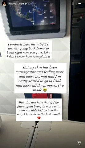 Mikayla Matthews's Instagram Stories post.Credit: Mikayla Matthews/Instagram