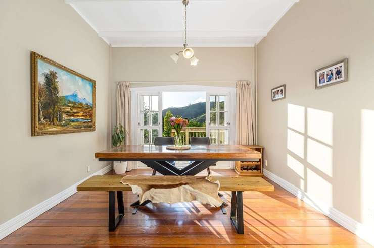 A four-bedroom character home is up for grabs at 306 West Coast Road, in Makarau. Photo / Supplied