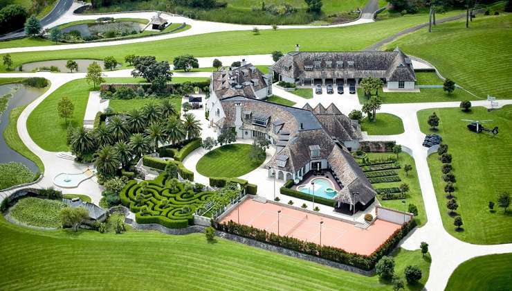 An eight-bedroom, eight-bathroom property on Goldflats Lane is top-of-the-line living in Auckland's Coatesville. Photo / Supplied