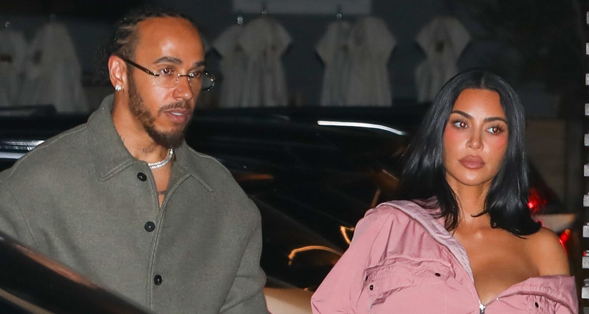 Kim Kardashian, Lewis Hamilton Step Out for Romantic Nobu Date Night