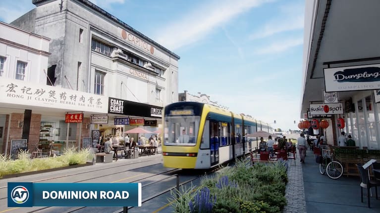 2018 light rail render when Labour first came to power.