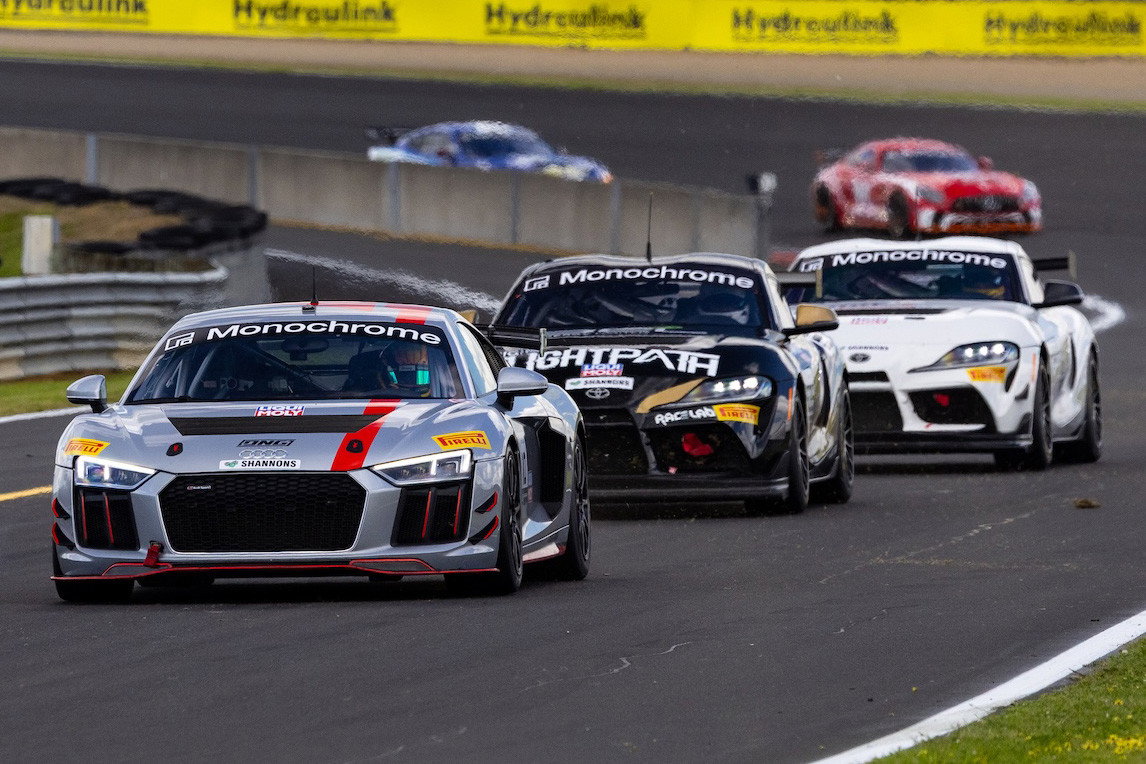 Greg Murphy on track during GT4 Australia at Hampton Downs in 2025.