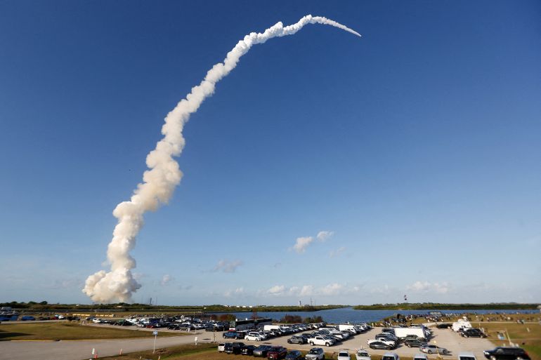NASA's Artemis II mission to fly by the moon lifts off from the Kennedy Space Center in Cape Canaveral, Florida, U.S.