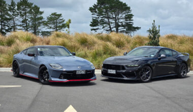 Ford Mustang Dark Horse vs Nissan Z Nismo comparison: hero heritage coupes
