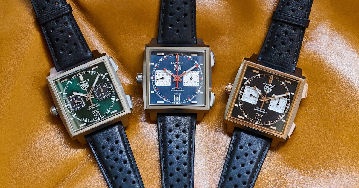 Introducing: TAG Heuer Updates The Monaco Chronograph With Three New Models In Titanium (Live Pics)