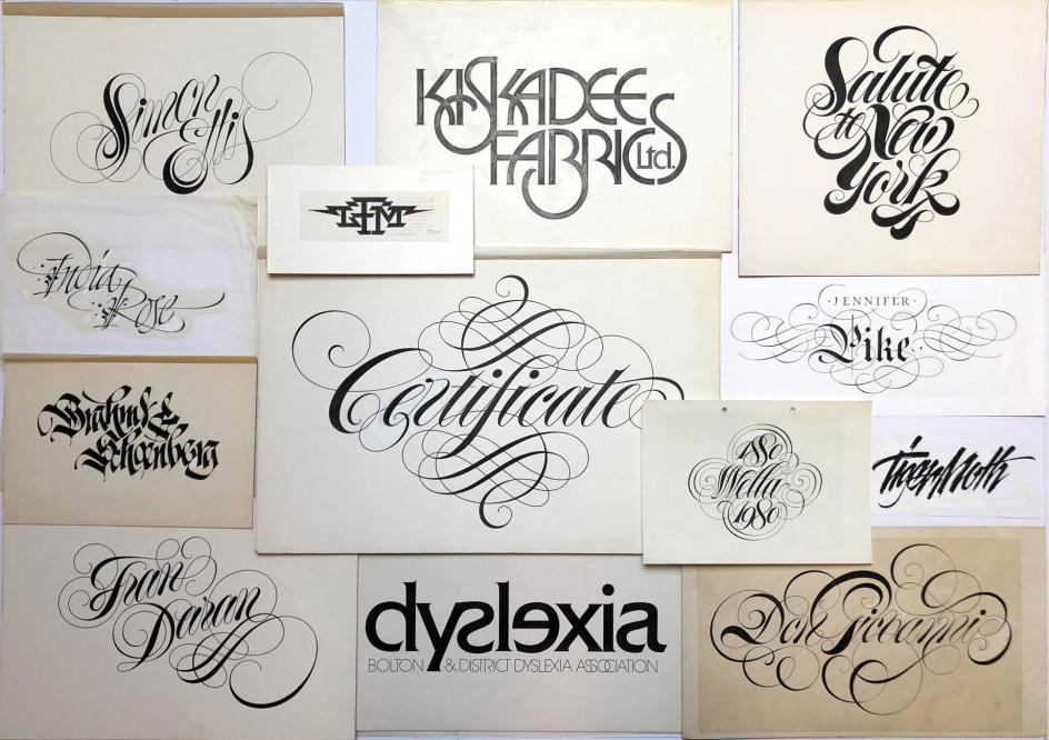 Various hand-rendered artwork by Tony Forster.