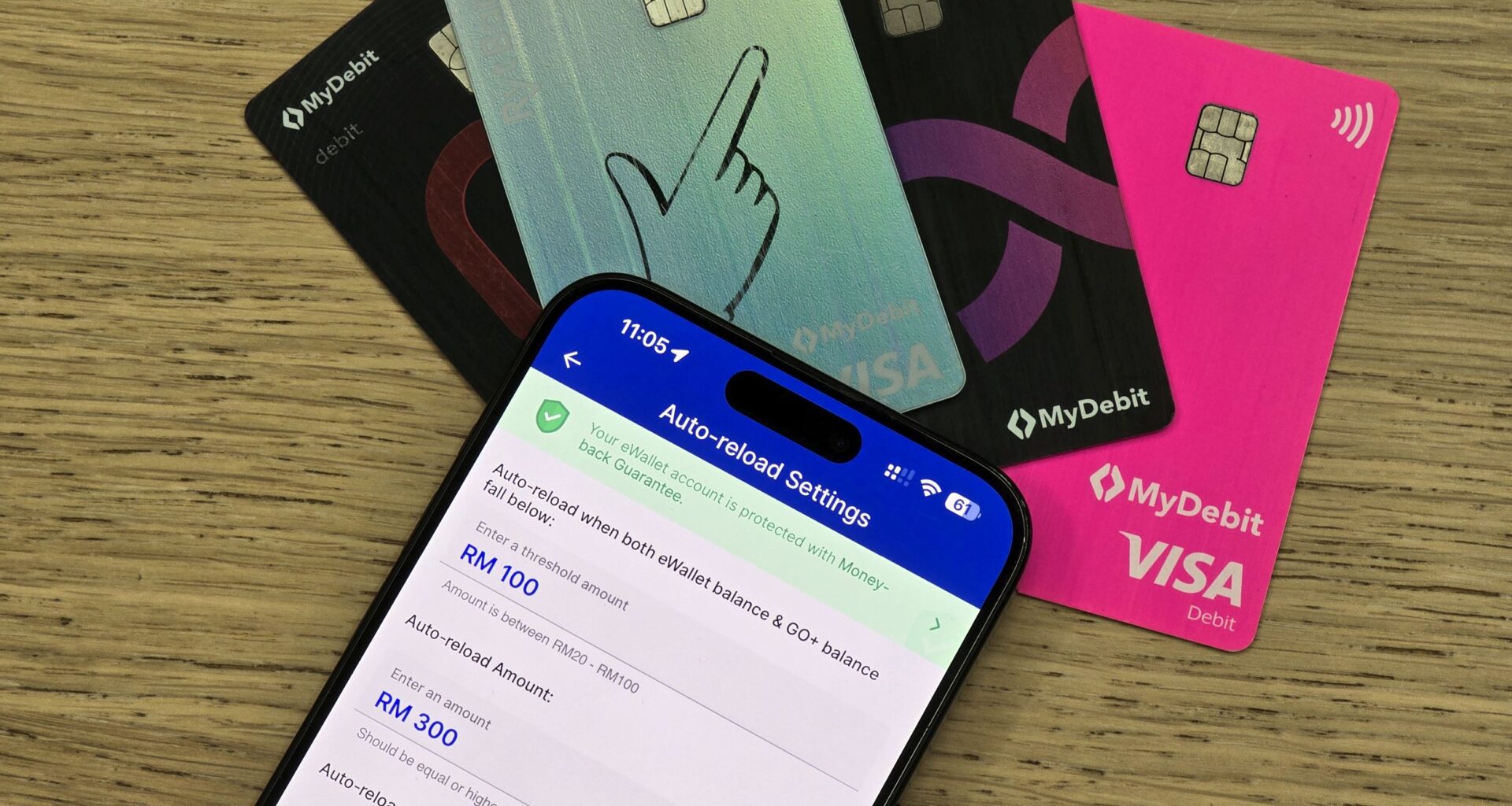 TNG eWallet disables auto-reload and quickpay via debit card