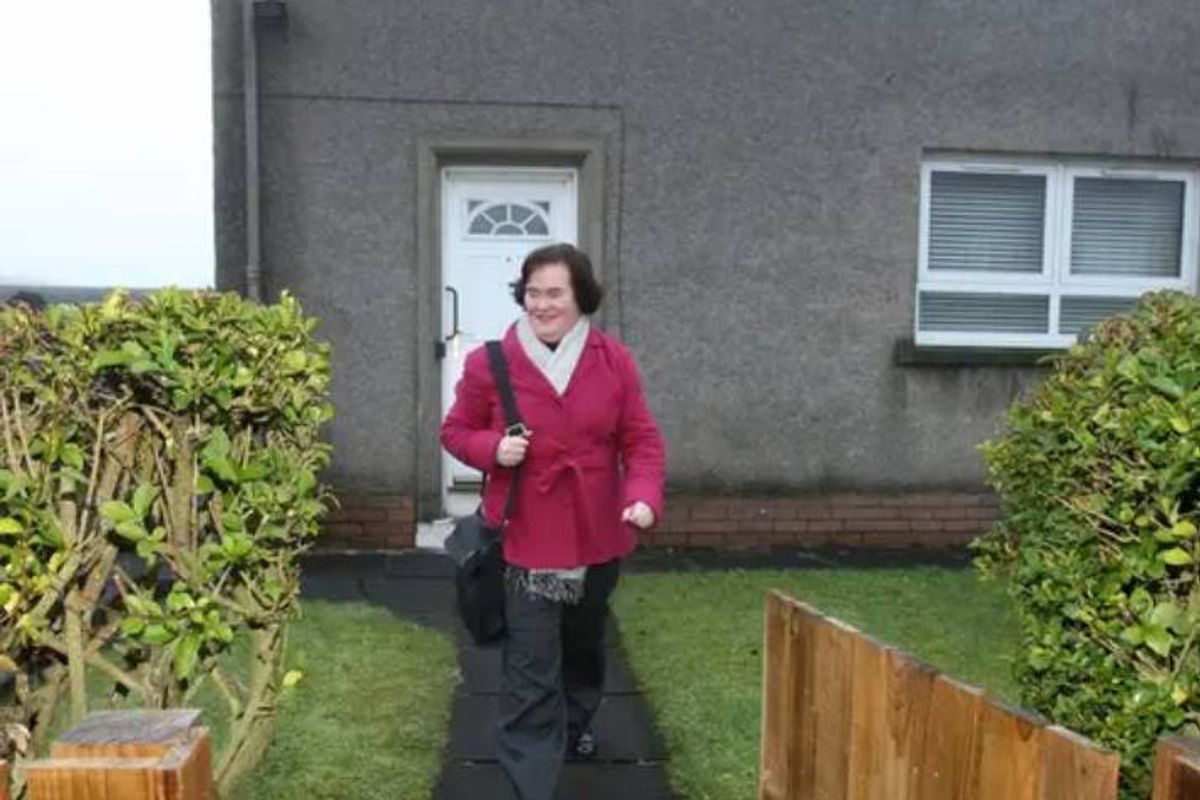 Susan Boyle has finally left behind her childhood council home
