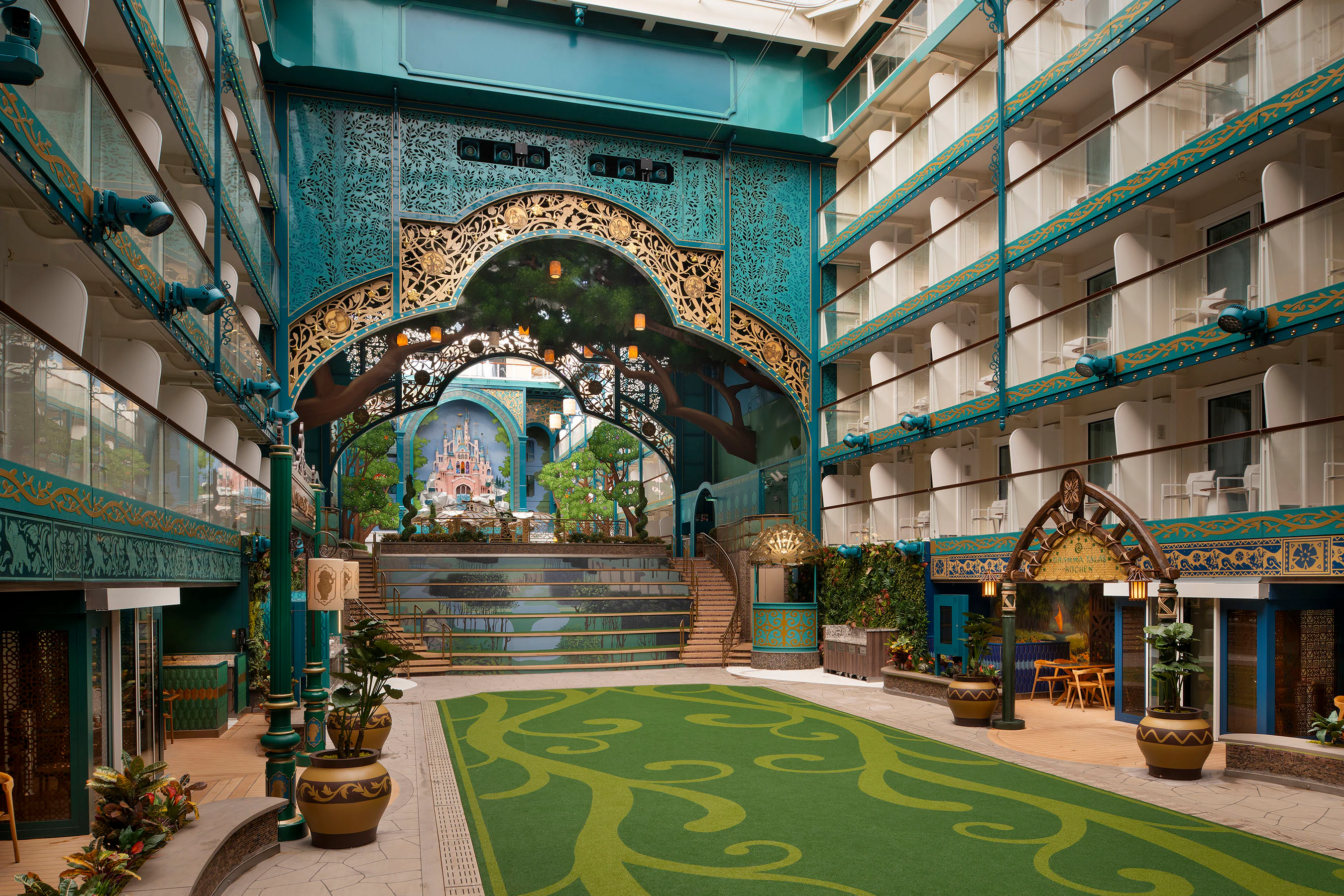 Disney Imagination Garden, the emotional heart of the cruise. Photo: Disney Adventure