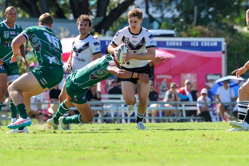 Tom Duffy playing for Souths Logan Magpies in the Hostplus Cup in 2026.