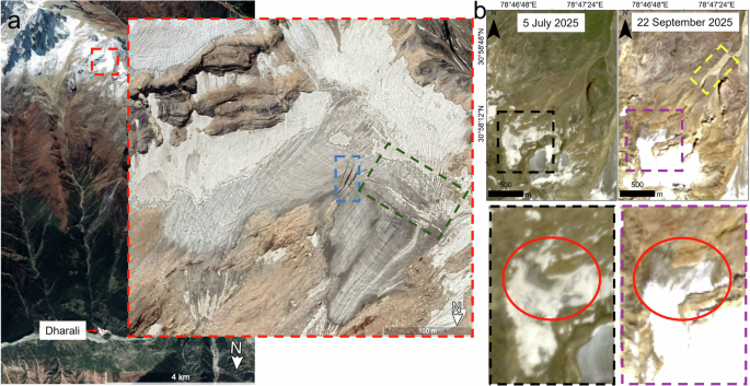 Remote sensing and process attribution uncertainties in the Dharali event