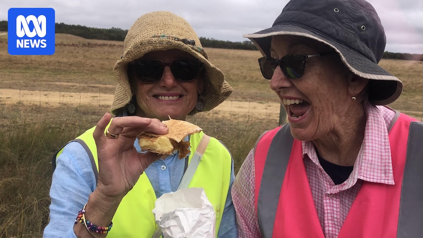 Family of litter pickers celebrate highway clean up with vanilla slice