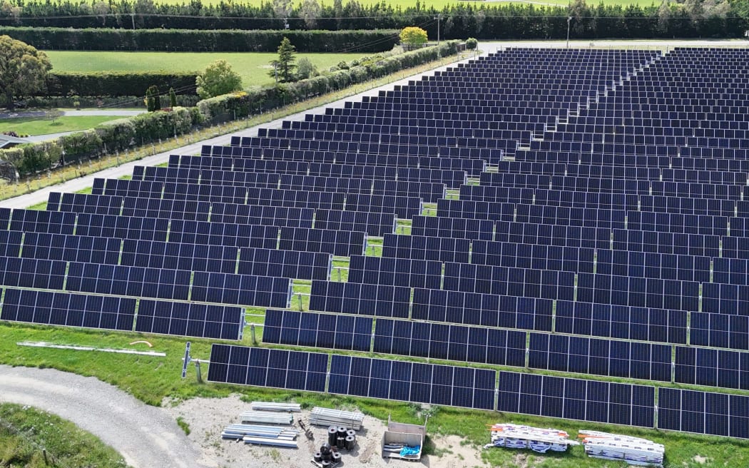 A new solar farm has been commissioned at Swannanoa in North Canterbury.