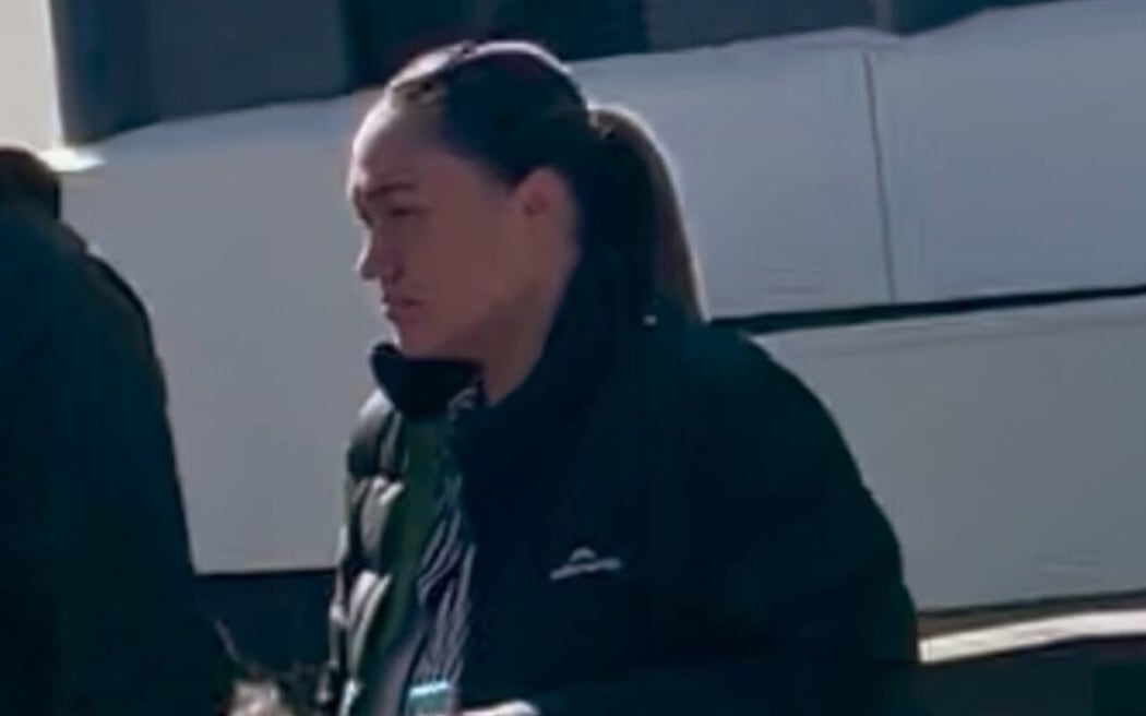 Hamilton mother-of-five Pamela Cossill, 38, outside the Hamilton District Court today, where she was sentenced on fraud and theft charges totalling $203,394.