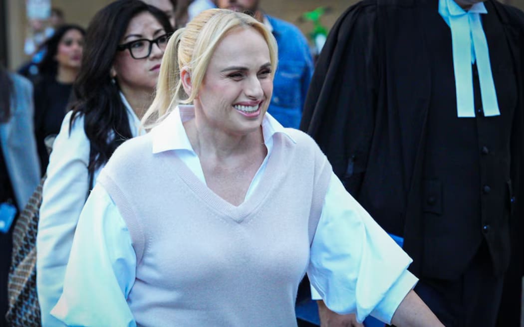 Rebel Wilson also gave evidence in Federal Court on Tuesday. (ABC News: Abubakr Sajid)