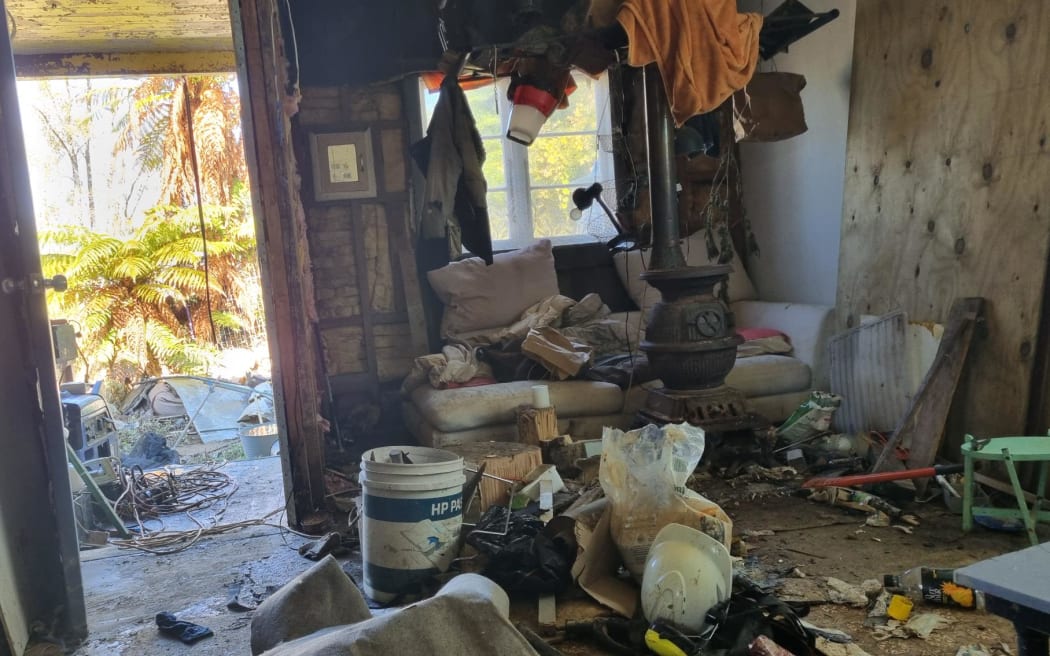 Flood water had been 300mm deep inside Rambo's home.