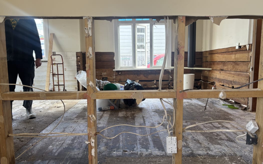 The scene inside Lena and Ian Walton’s family home of more than 30 years.