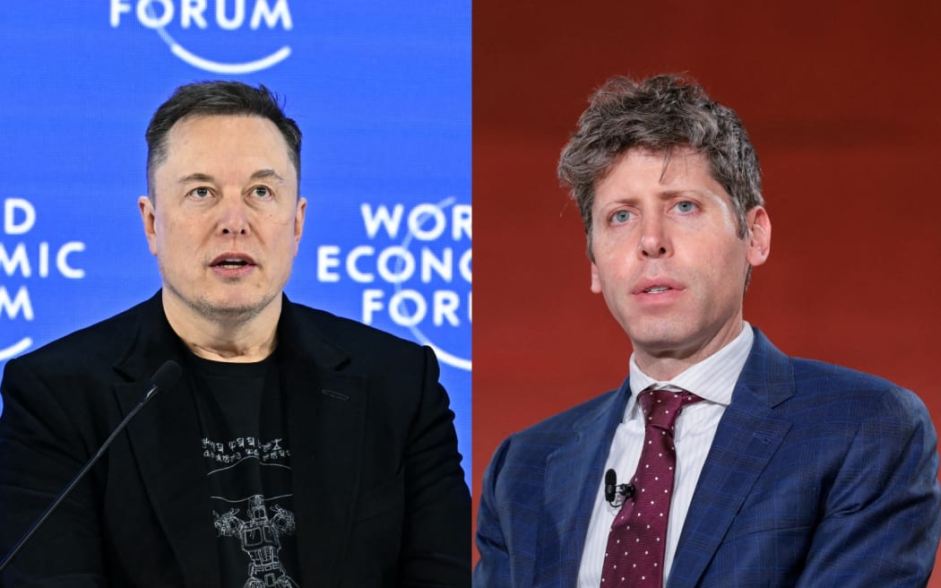 Elon Musk and Sam Altman - RNZ Composite