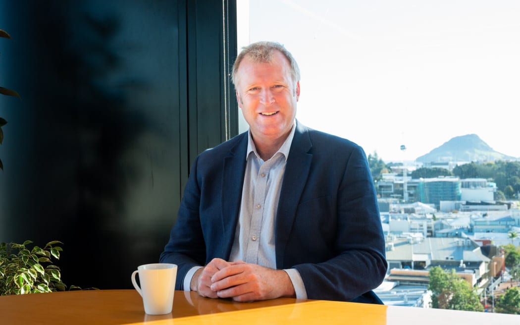 Tauranga Mayor Mahé Drysdale only uses a Hyundai Ioniq 5 Limited provided by council for work purposes. Photo / Brydie Thompson