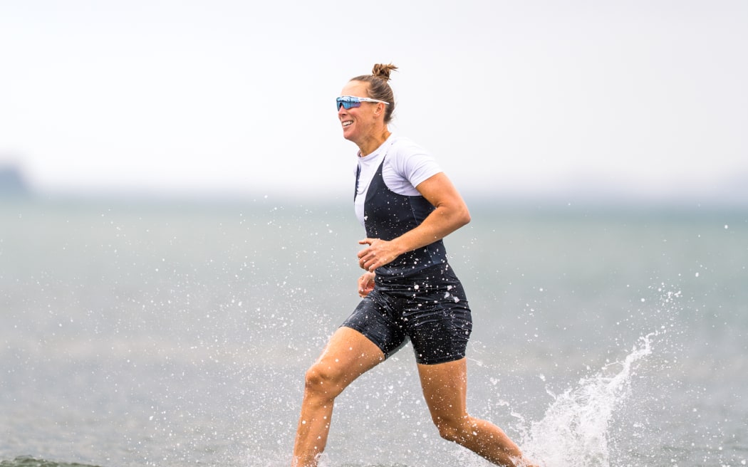 Emma Twigg at the 2026 NZ Beach Sprint Championships.