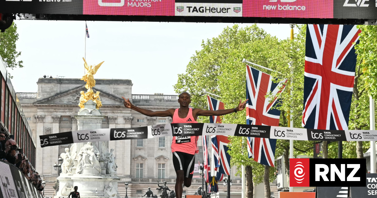 Kenya's Sawe shatters elusive two-hour marathon barrier