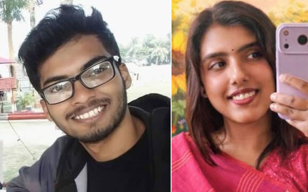 Zamil Limon, left, and Nahida Bristy were reported missing last week. Authorities say Limon's remains were found Friday.