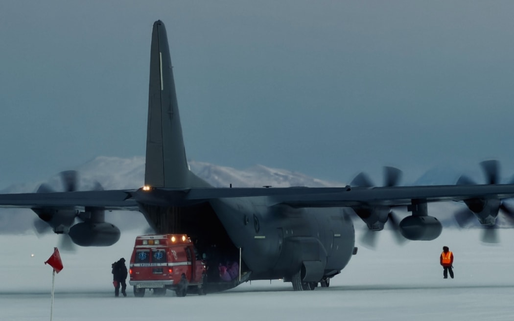 The NZDF completing the medical evacuation in Antarctica.