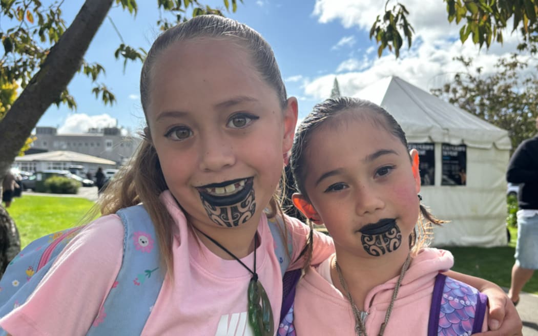 Te Maire Davis and Jemimah George.