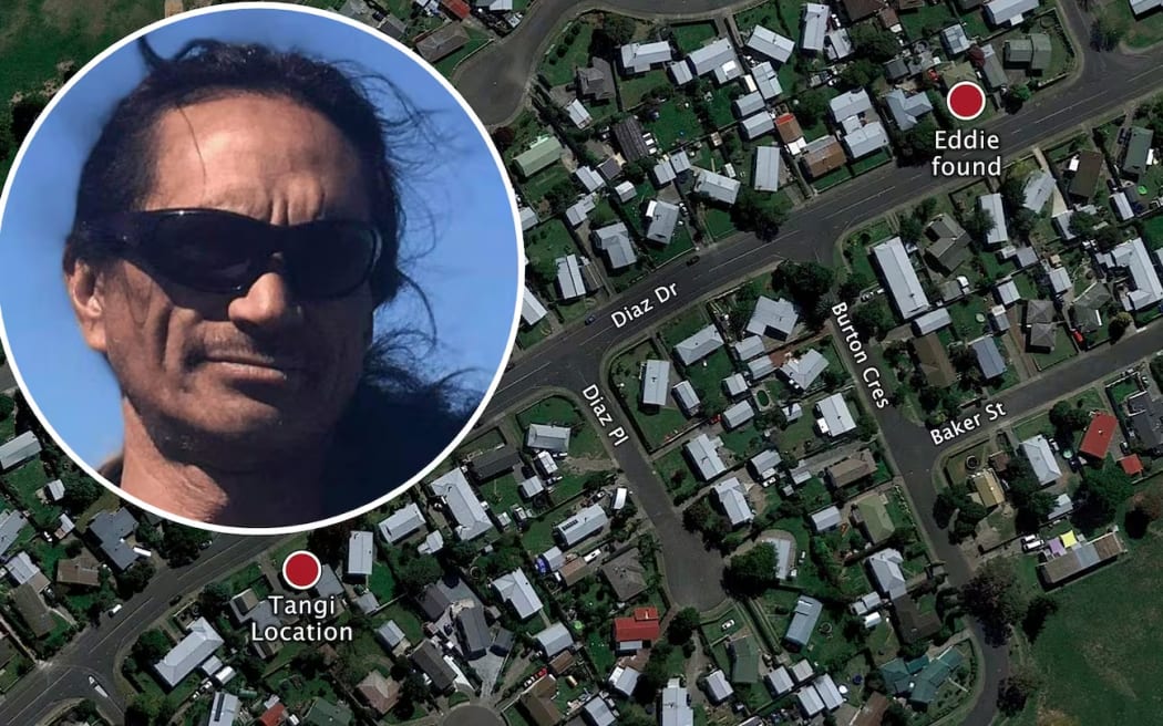 Eddie Peters (inset) was found with head injuries on a grass verge on a Flaxmere street, after attending a tangi nearby, in November 2018. He later died in hospital.