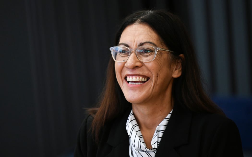 Silver Ferns Head Coach Dame Noeline Taurua at the press conference to announce Briony Akle as the Silver Ferns assistant coach, Mount Albert Grammar, Auckland, New Zealand on Friday 24 April 2026 at Mount Albert Grammar, Auckland, New Zealand on Friday 24 April 2026.
© Photo: Andrew Cornaga / Photosport