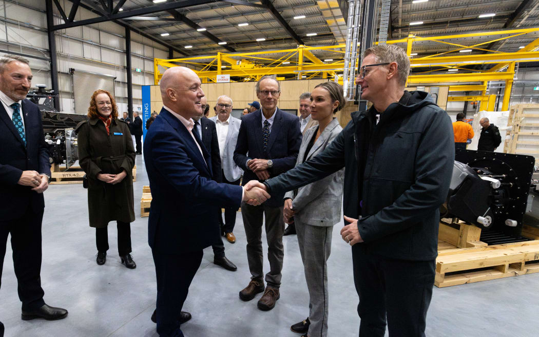 PM Luxon walk through of Hamilton Jet