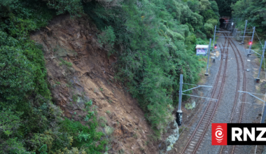Johnsonville line trains cancelled after slip covers tracks