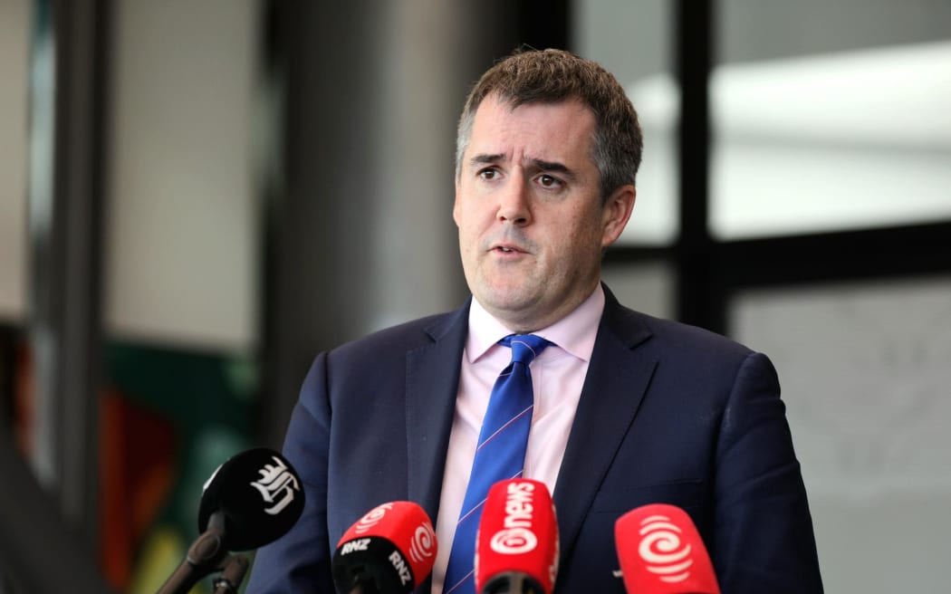 Transport Minister Chris Bishop in Auckland