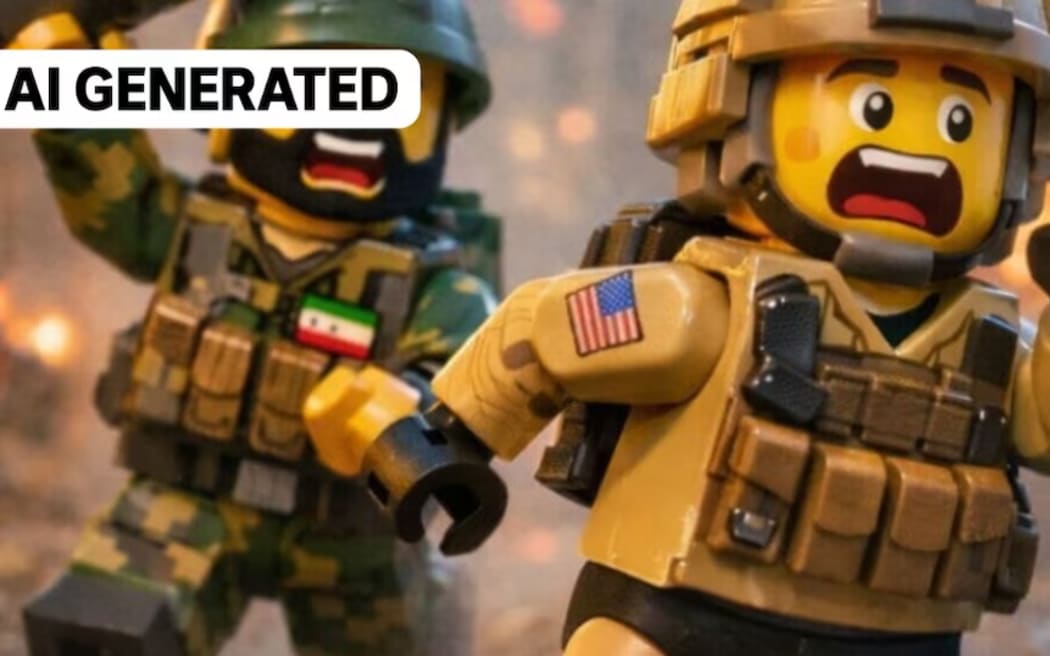 Lego-style image of Donald Trump