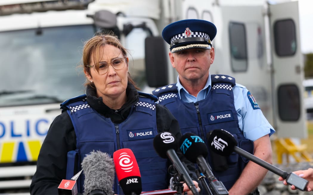 Detective Senior Sergeant Jo Carolan speaks to media about Rowena Walker.