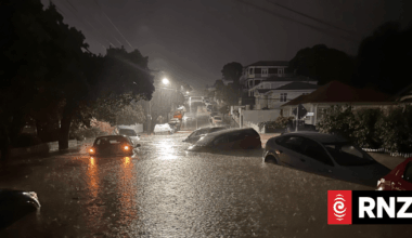'Water everywhere': Dozens of cars seen floating in floodwaters in Mount Cook