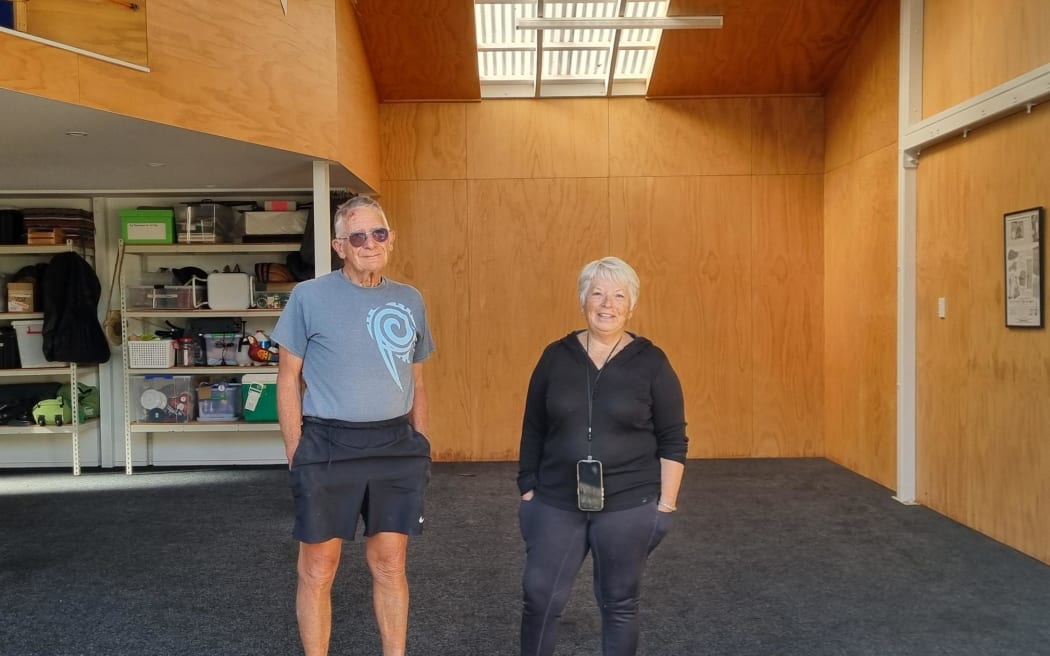 Michael and Judy Parker: Pāuatahanui residents are cleaning up on 19 April, 2026,  following flash flooding the day before.