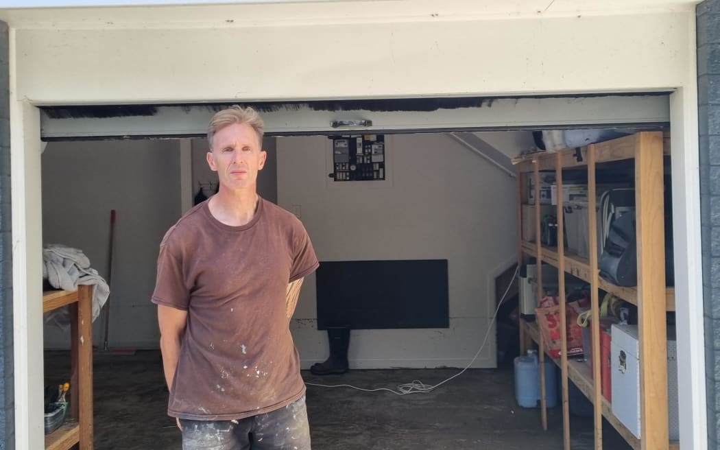 Daril Thomas: Pāuatahanui residents are cleaning up on 19 April, 2026,  following flash flooding over the weekend.